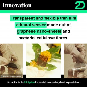 Graphene based transparent and flexible ethanol sensor